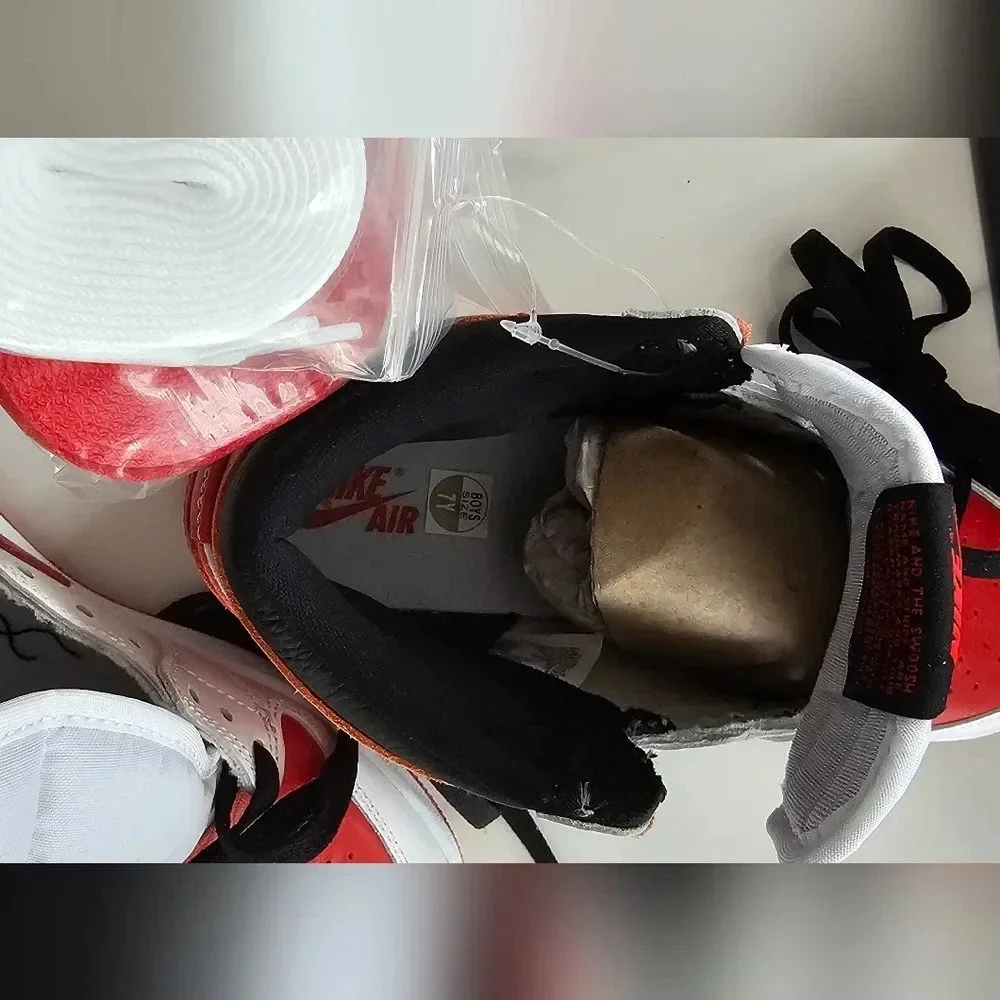 White University Red & Black Jordan 3s